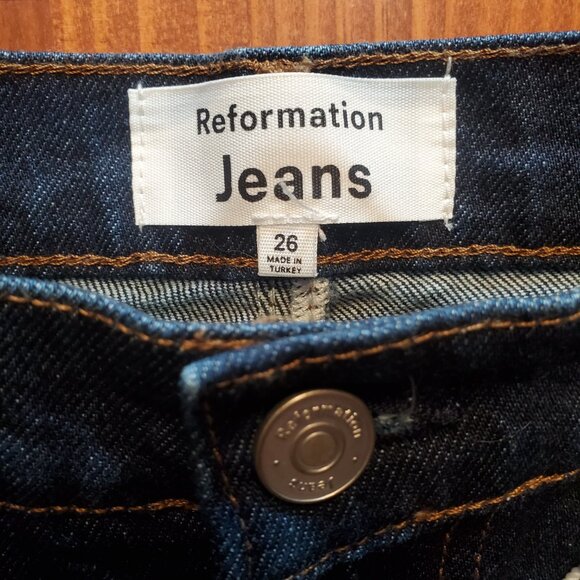 NWT Reformation Peyton High Rise Bootcut Jeans, Size 26 - Picture 3 of 12